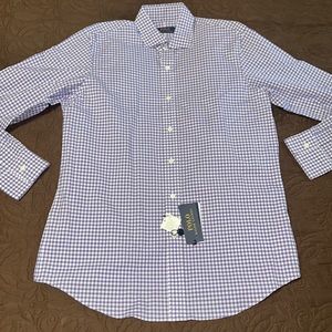 Mens ralph lauren sz medium dress casual shirt nwt